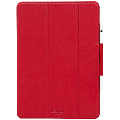 Knomo Leather Folio for 9.7  iPad Pro Scarlet